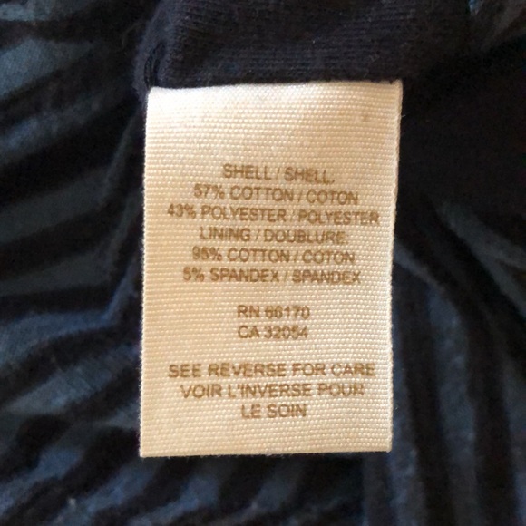 Free People Jersey striped mini skirt navy size me - Picture 5 of 7